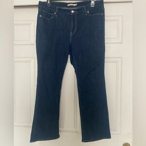 Women’s Levi's Dark Blue Bootcut Jeans size 16W short